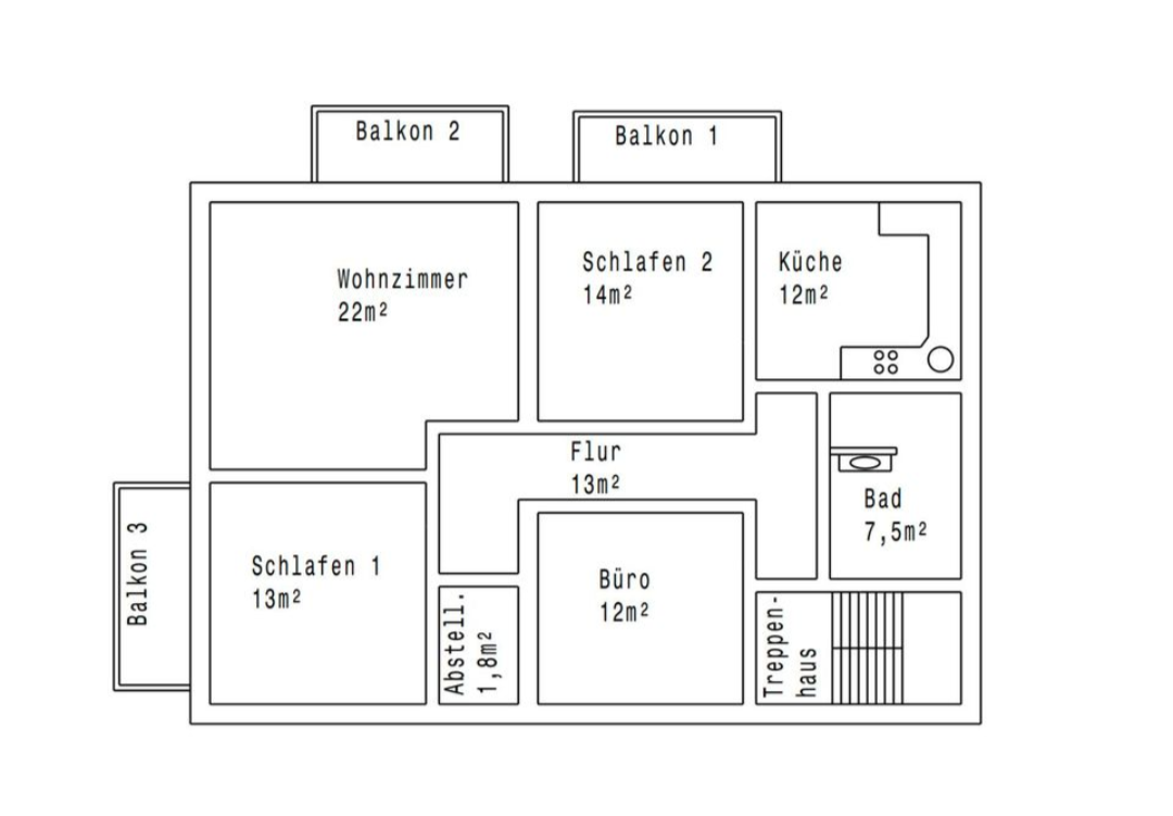 Wohnung zur Miete 950 € 4 Zimmer 98 m²<br/>Wohnfläche 1.<br/>Geschoss Berching Berching 92334