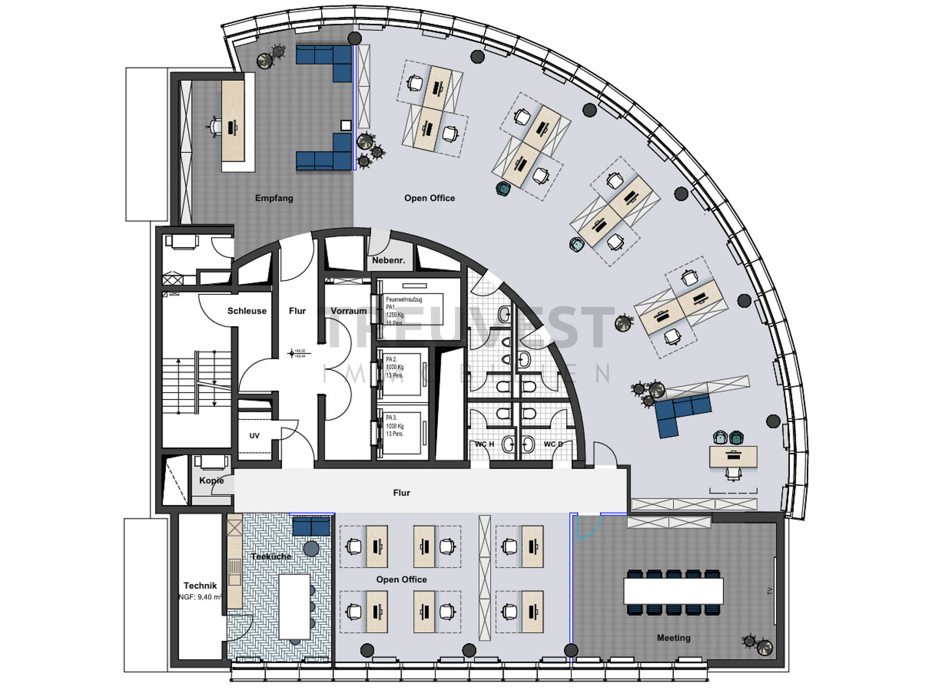 Bürofläche zur Miete provisionsfrei 25,10 € 436,2 m²<br/>Bürofläche ab 212,5 m²<br/>Teilbarkeit Hafen Düsseldorf 40221