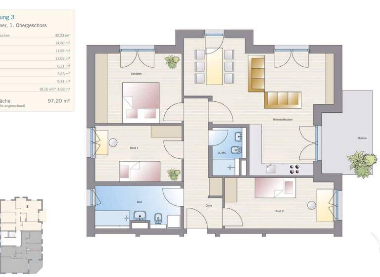 Wohnung zum Kauf - Neubau provisionsfrei 695.000 € 4 Zimmer 97,2 m² 1. Geschoss Klotzsche Dresden 01109