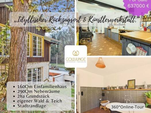 Einfamilienhaus zum Kauf 637.000 € 5 Zimmer 160 m² 20.007 m² Grundstück frei ab sofort Cumbach Rudolstadt / Cumbach 07407