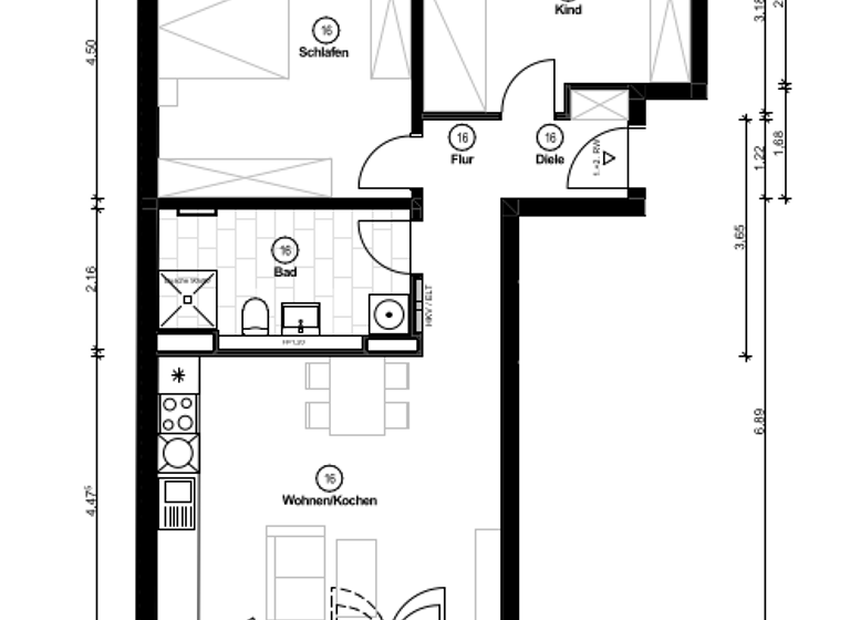 Wohnung zur Miete 1.950 € 3 Zimmer 70,1 m² Geschoss 1/2 frei ab sofort Pankstraße Gesundbrunnen Berlin 13357
