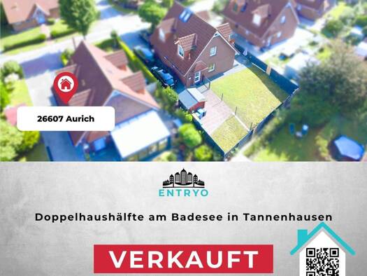 Doppelhaushälfte zum Kauf 189.000 € 3 Zimmer 55 m² 174 m² Grundstück Tannenhausen Aurich 26607