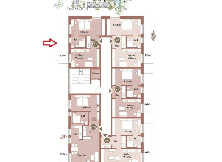 Wohnung zum Kauf provisionsfrei 457.216 € 2 Zimmer 59,4 m² 1. Geschoss Großkarolinenfeld 83109