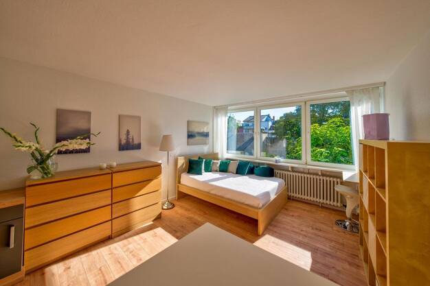 Wohnung zur Miete 660 € 1 Zimmer 29 m² 2. Geschoss frei ab 01.08.2025 Rheinhäuser Straße 50-52 Schwetzingerstadt - West Mannheim 68165