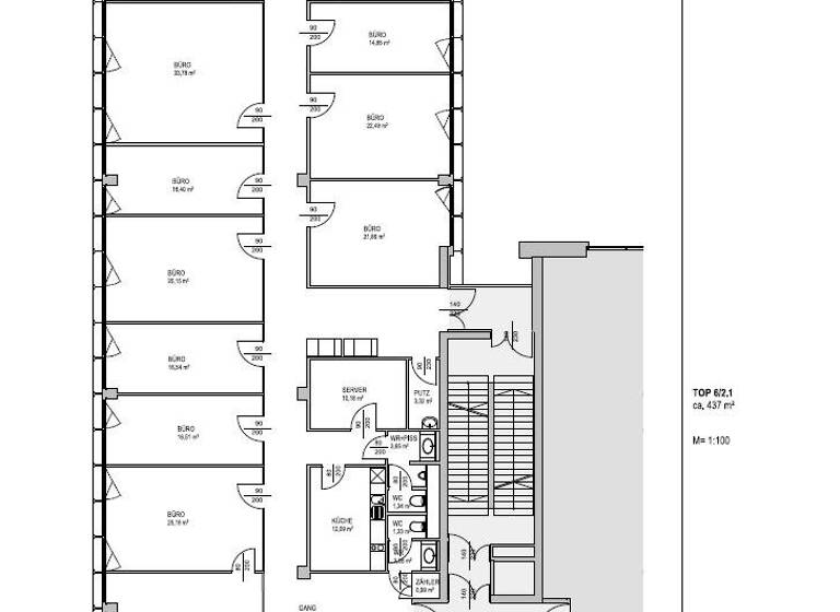 Büro zur Miete 14,50 € Wien 1220