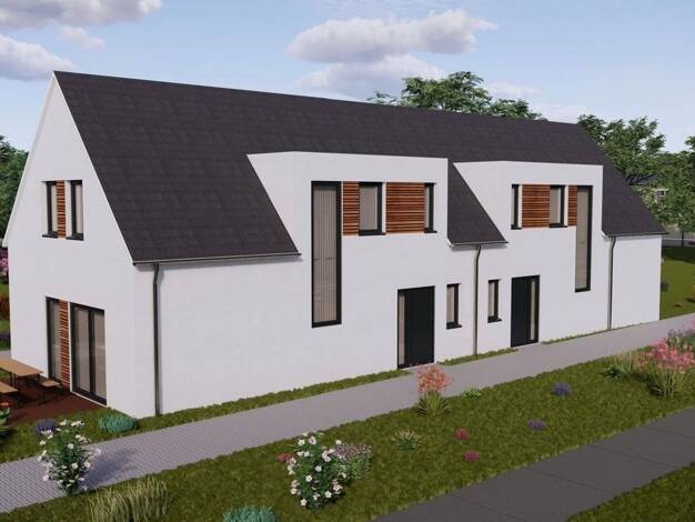 Doppelhaushälfte zum Kauf - Erstbezug 389.000 € 4 Zimmer 116 m² 329 m² Grundstück Neustadt Quakenbrück 49610