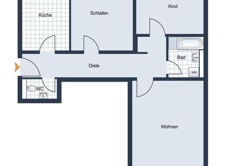 Wohnung zum Kauf 366.600 € 3 Zimmer 81,5 m² 4. Geschoss Neugermering Germering 82101