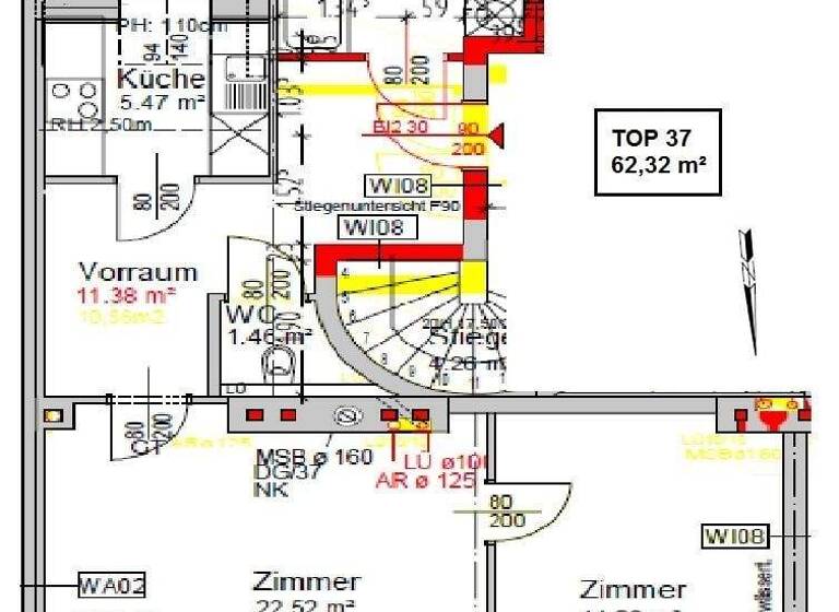 Wohnung zum Kauf 216.000 € 2 Zimmer 62 m² Wien 1100