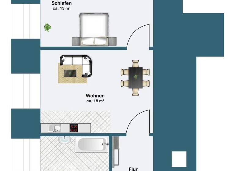 Wohnung zum Kauf 210.000 € 2 Zimmer 46,2 m² 1. Geschoss Werder (Havel) 14542