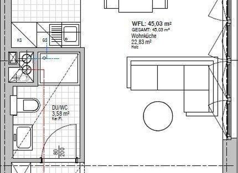 Wohnung zur Miete 692 € 2 Zimmer 41 m² Schützplatz Wien 1140