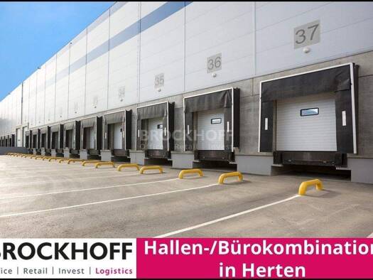 Halle/Industriefläche zur Miete - Erstbezug 18.000 m² Lagerfläche teilbar ab 7.500 m² Süd Herten 45699
