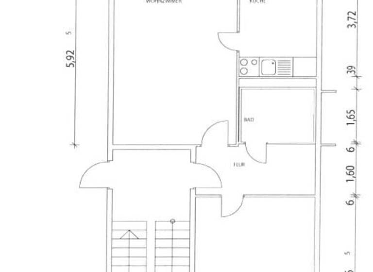 Wohnung zur Miete 424 € 2 Zimmer 56,7 m² 2. Geschoss Mannheimer Straße 114 Grünau-Mitte Leipzig 04209
