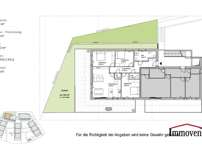 Wohnung zum Kauf - Erstbezug 770.088 € 4 Zimmer 104,8 m² Lichtensternweg Mariatrost Graz 8044