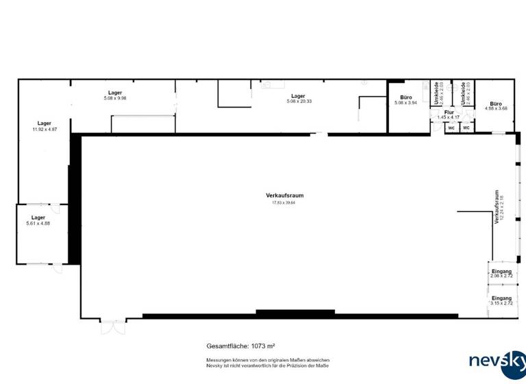 Lagerhalle zum Kauf provisionsfrei 1.150.000 € 1.026 m² Lagerfläche Lütticherstraße 249 Neu-Moresnet Kelmis 4721