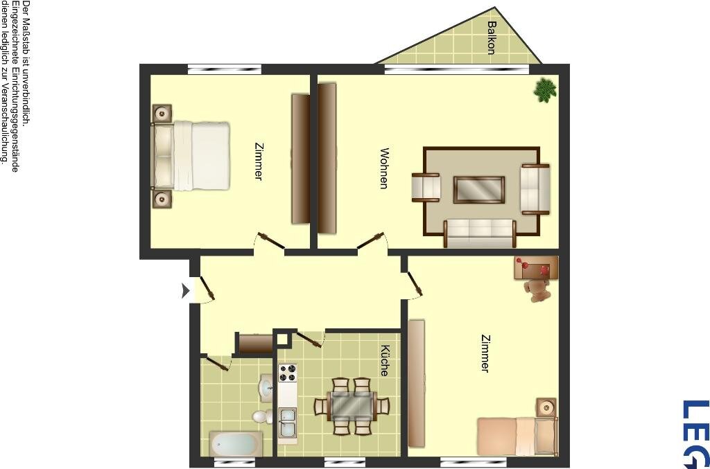 Wohnung zur Miete 539 € 3,5 Zimmer 57,8 m²<br/>Wohnfläche EG<br/>Geschoss 01.02.2025<br/>Verfügbarkeit Einsteinstraße 8 Nördliche Stadtmitte Ahlen 59227