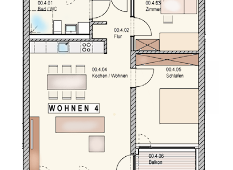Wohnung zur Miete 825 € 3 Zimmer 72 m² EG Am Feldtor 5 Oberndorf Schweinfurt 97424