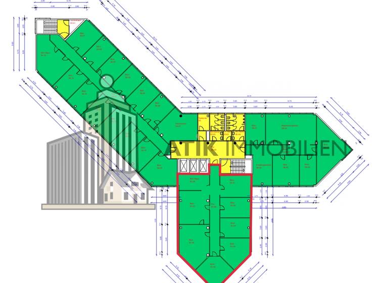 Bürofläche zur Miete provisionsfrei 10,50 € 280 m² Bürofläche Oststadt Mannheim / Schwetzingerstadt Oststadt 68165