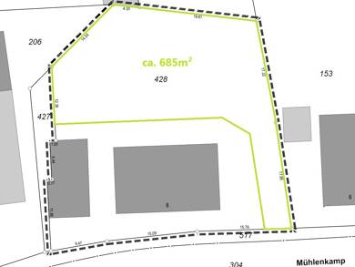 Grundstück zum Kauf 150.700 € 685 m² Grundstück Südlohn Südlohn 46354