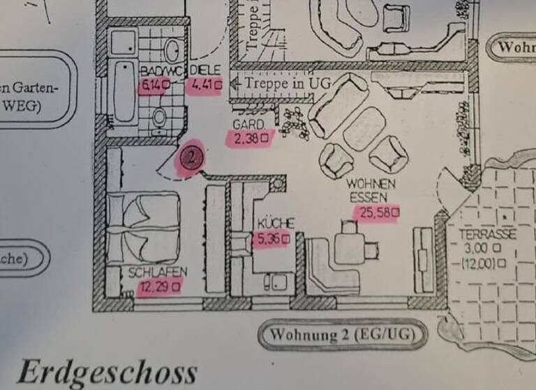 Terrassenwohnung zum Kauf 233.000 € 2 Zimmer 56,3 m²<br/>Wohnfläche Rothenbergen Gründau-Rothenbergen 63584