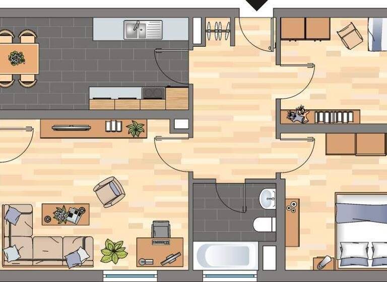 Wohnung zur Miete 629 € 3 Zimmer 72,1 m² 1. Geschoss Im Haseneck 10 Bad Dürkheim 67098