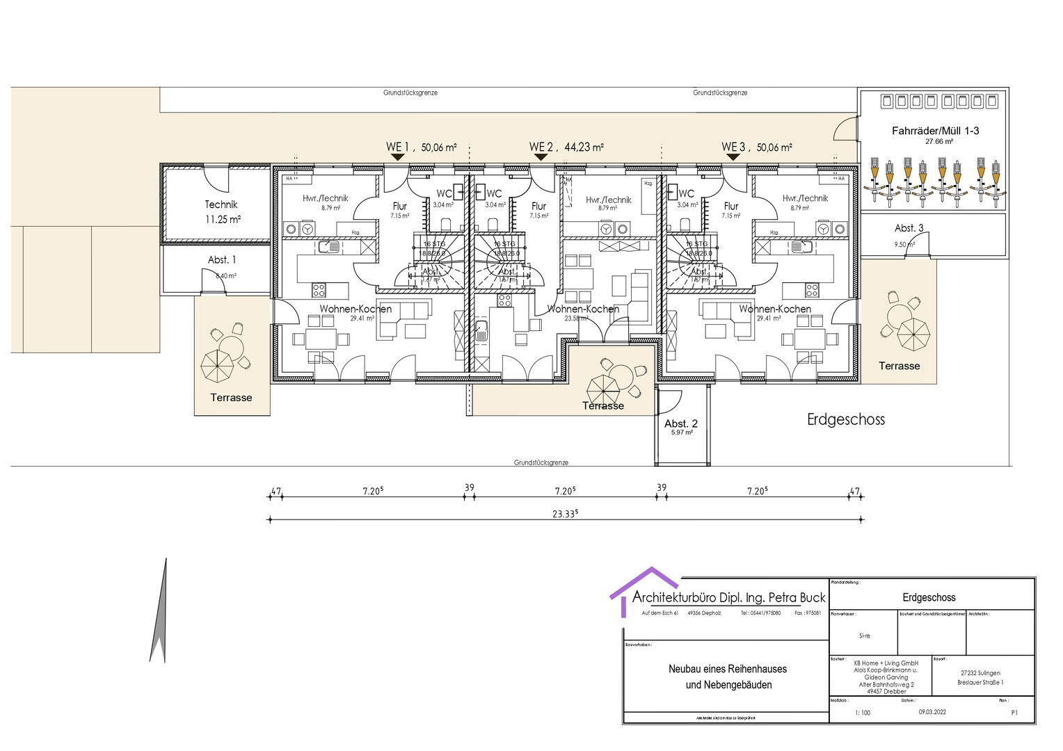 Reihenmittelhaus zum Kauf provisionsfrei 319.000 € 4 Zimmer 91,4 m²<br/>Wohnfläche 700 m²<br/>Grundstück Breslauer Straße 1 Sulingen Sulingen 27232