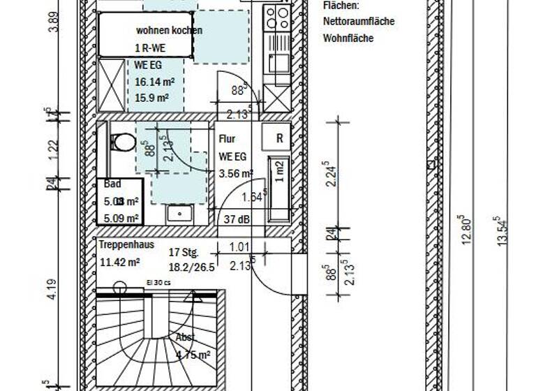 Studio zur Miete 500 € 1 Zimmer 32 m² EG Klosterstraße 5A Altstadt Schwerin 19053