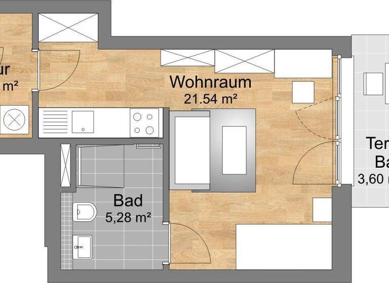 Studio zum Kauf - Erstbezug provisionsfrei 247.350 € 1 Zimmer 33,5 m² 2 Geschosse frei ab 31.12.2026 Winterstraße 22 Großreuth b Schweinau Nürnberg 90431