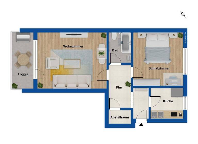 Wohnung zum Kauf 214.000 € 2 Zimmer 59 m² 3. Geschoss Schniegling Nürnberg 90427