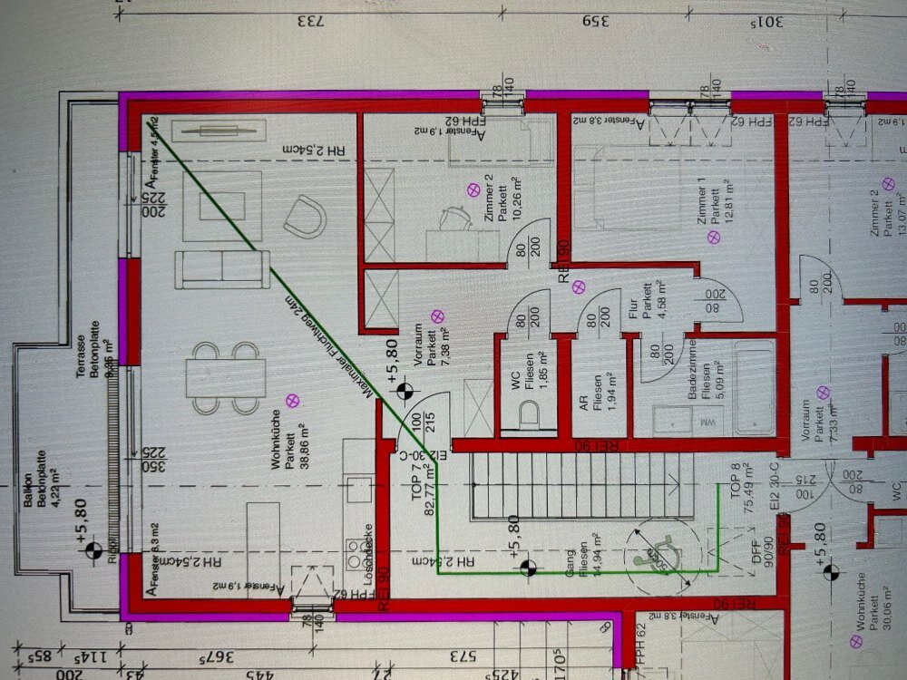 Wohnung zum Kauf 385.000 € 3 Zimmer 82,8 m²<br/>Wohnfläche Langenlebarn 3425