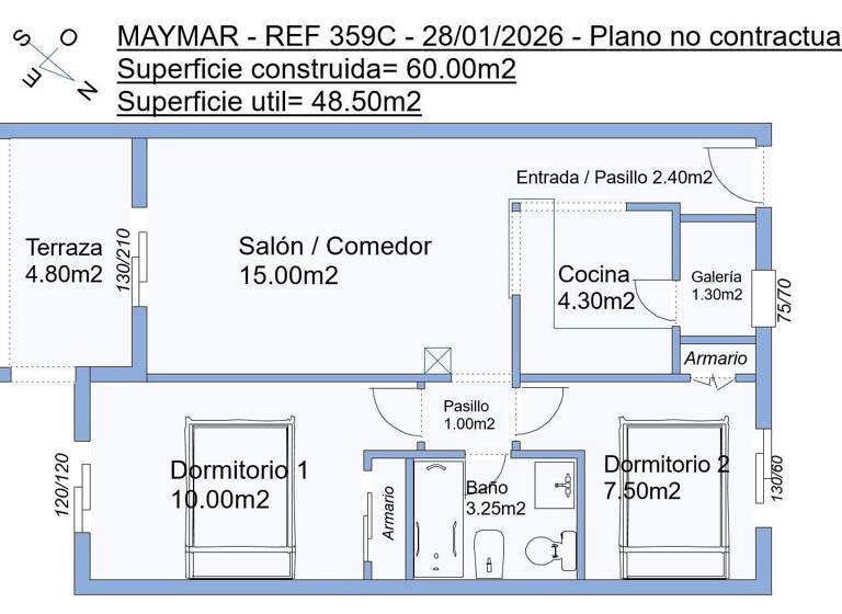 Wohnung zum Kauf 127.260 € 2 Zimmer 57 m² Torrevieja 03180