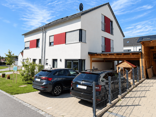 Doppelhaushälfte zur Miete - Erstbezug 1.200 € 6 Zimmer 150 m² 260 m² Grundstück Birket Bernried 94505