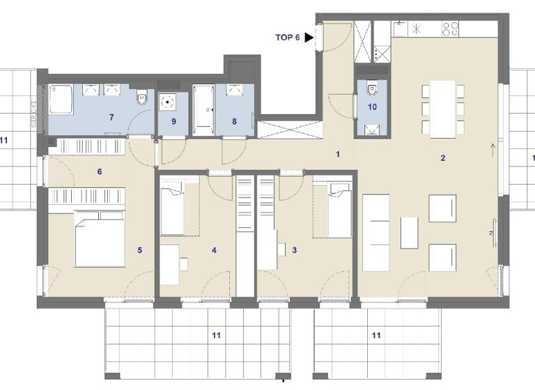 Wohnung zum Kauf 1.359.000 € 4 Zimmer 123,2 m² 1. Geschoss Werfelstraße 7 Wien 1170