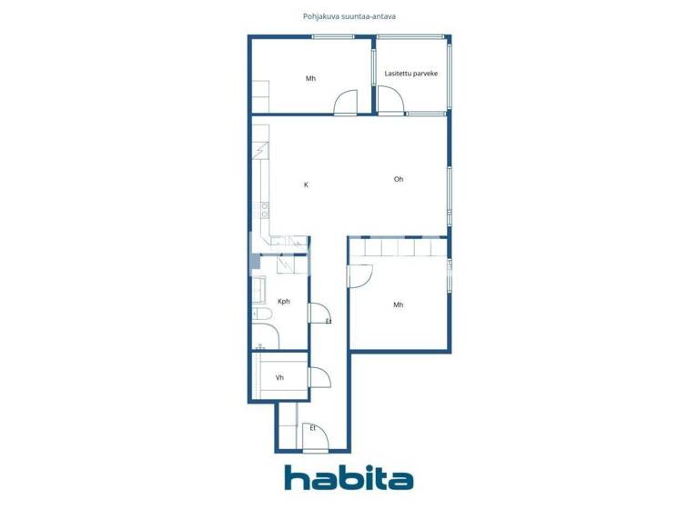 Studio zum Kauf 454.000 € 3 Zimmer 74,5 m² 1. Geschoss Teollisuuskatu 26 Helsinki 00520