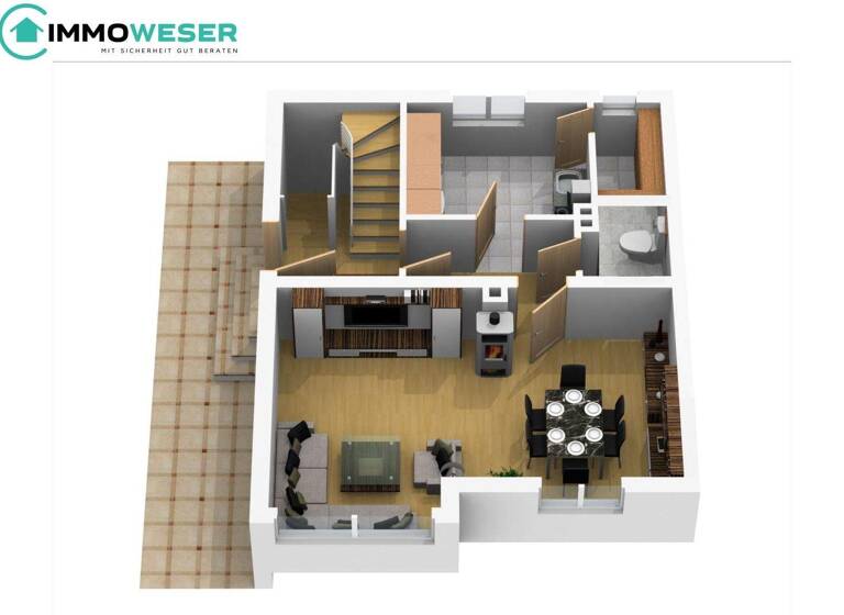 Doppelhaushälfte zum Kauf 165.000 € 4 Zimmer 90,8 m² 641 m² Grundstück Martfeld 27327