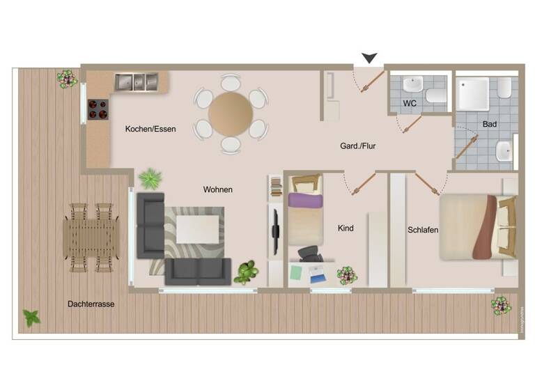 Penthouse zum Kauf 387.000 € 3,5 Zimmer 89,3 m² Bad Dürrheim 78073