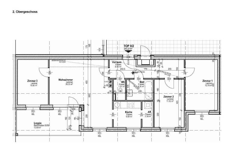 Wohnung zur Miete 1.028 € 4 Zimmer 84,4 m² frei ab 30.06.2026 Wiener Neustadt 2700