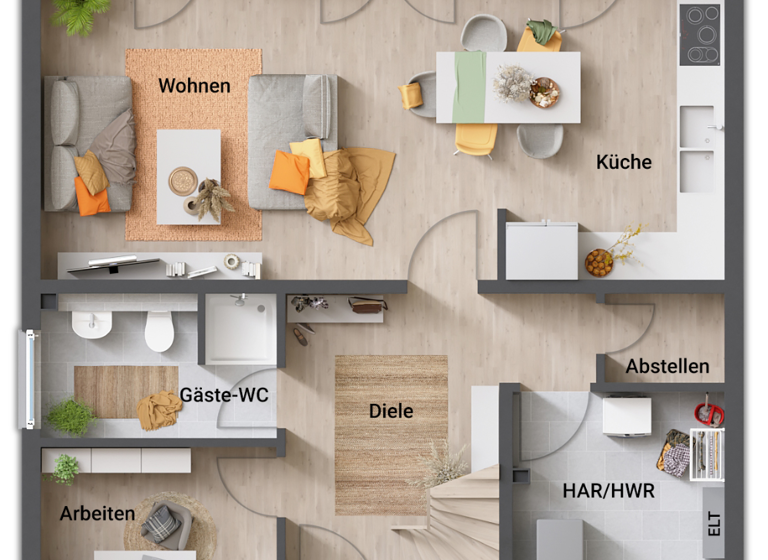 Einfamilienhaus zum Kauf provisionsfrei 210.450 € 4 Zimmer 119 m² 894 m² Grundstück Leinefelde Leinefelde-Worbis 37327