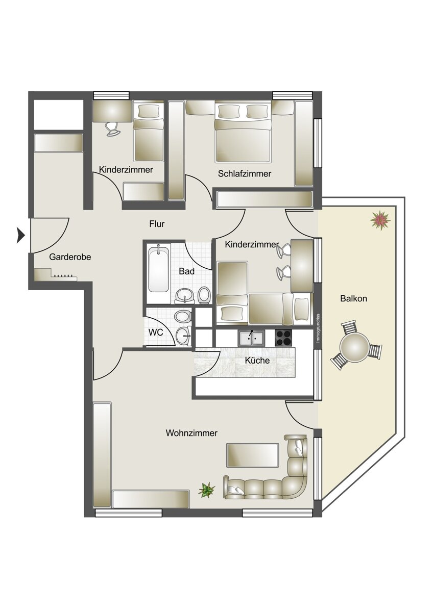 Wohnung zum Kauf 299.000 € 4 Zimmer 95,7 m²<br/>Wohnfläche Metzingen Metzingen 72555