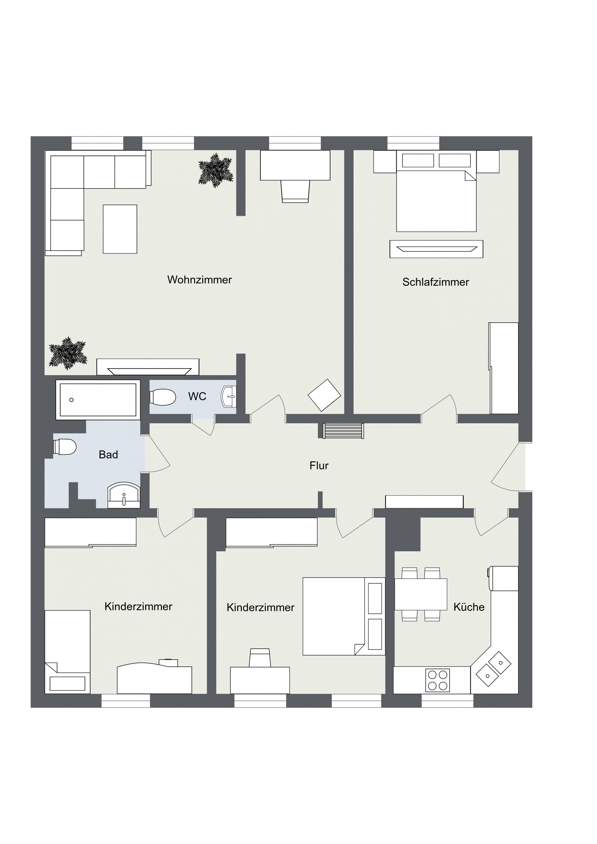 Wohnung zum Kauf 349.000 € 4 Zimmer 115 m²<br/>Wohnfläche 2.<br/>Geschoss Muggenhof Nürnberg 90429