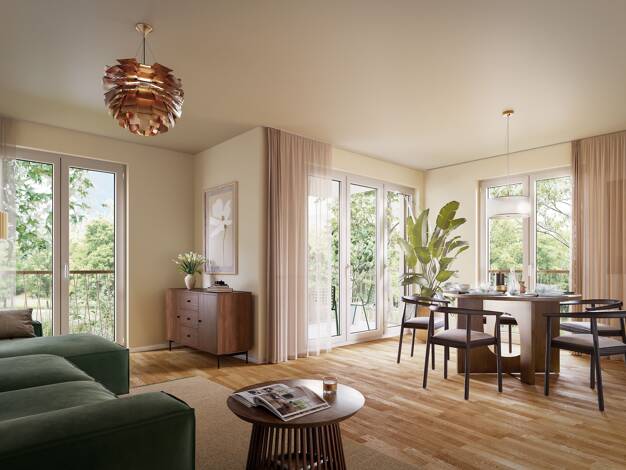 Wohnung zum Kauf - Neubau provisionsfrei 407.000 € 1 Zimmer 37,1 m² 2. Geschoss frei ab sofort Lerchenstraße Ecke Ponkratzstrasse Feldmoching-Hasenbergl München 80995