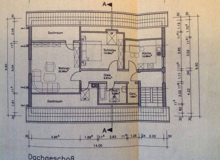 Wohnung zur Miete 890 € 2 Zimmer 59 m² 2. Geschoss frei ab 01.05.2026 Kaufering 86916