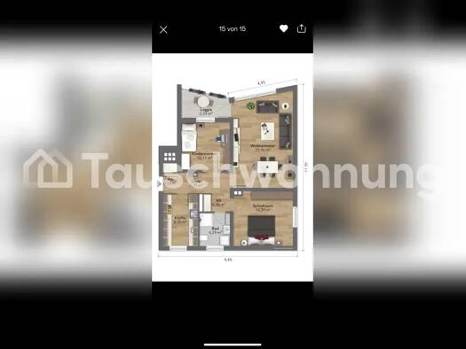 Wohnung zur Miete Tauschwohnung 620 € 3 Zimmer 73 m² Sennestadt Bielefeld 33689