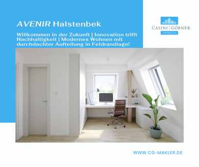 Maisonette zum Kauf - Erstbezug provisionsfrei 424.000 € 3,5 Zimmer 67 m² 2. Geschoss Halstenbek 25469