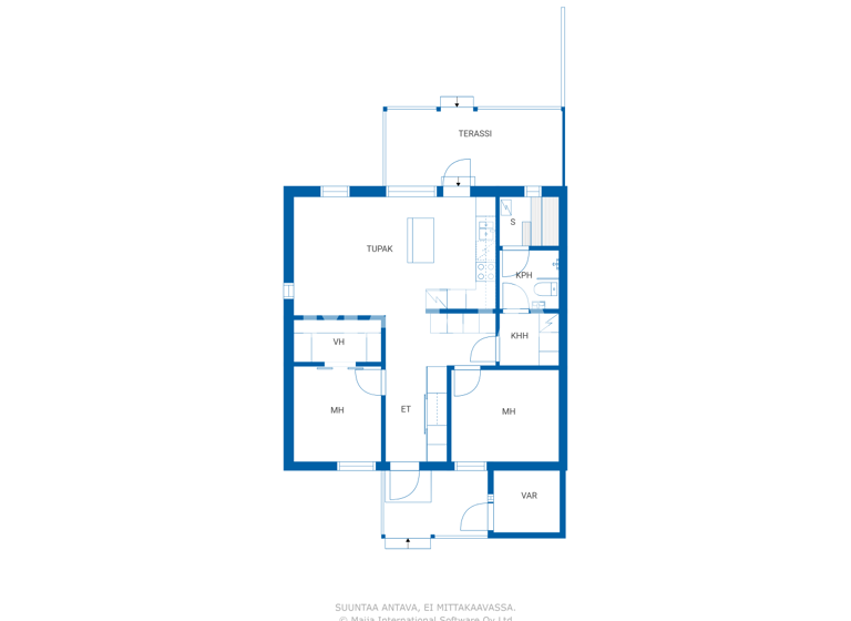 Reihenmittelhaus zum Kauf 129.000 € 3 Zimmer 64 m² 1.752 m² Grundstück Keskustie 6 Siikajoki 92430