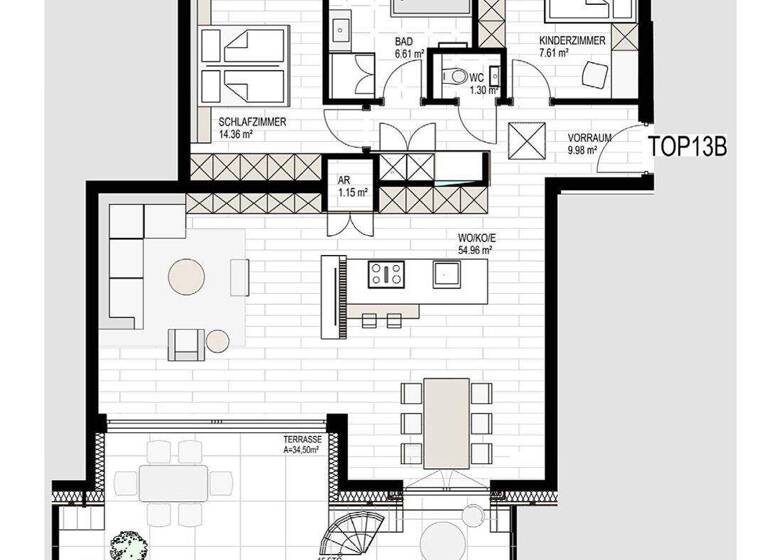 Wohnung zum Kauf - Erstbezug 824.000 € 3 Zimmer 96 m² 4. Geschoss Professor Schlosser-Straße 20 Kufstein 6330
