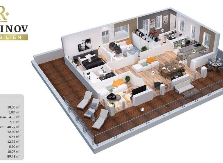 Penthouse zum Kauf 1.598.500 € 3 Zimmer 111,5 m² Velden 9220