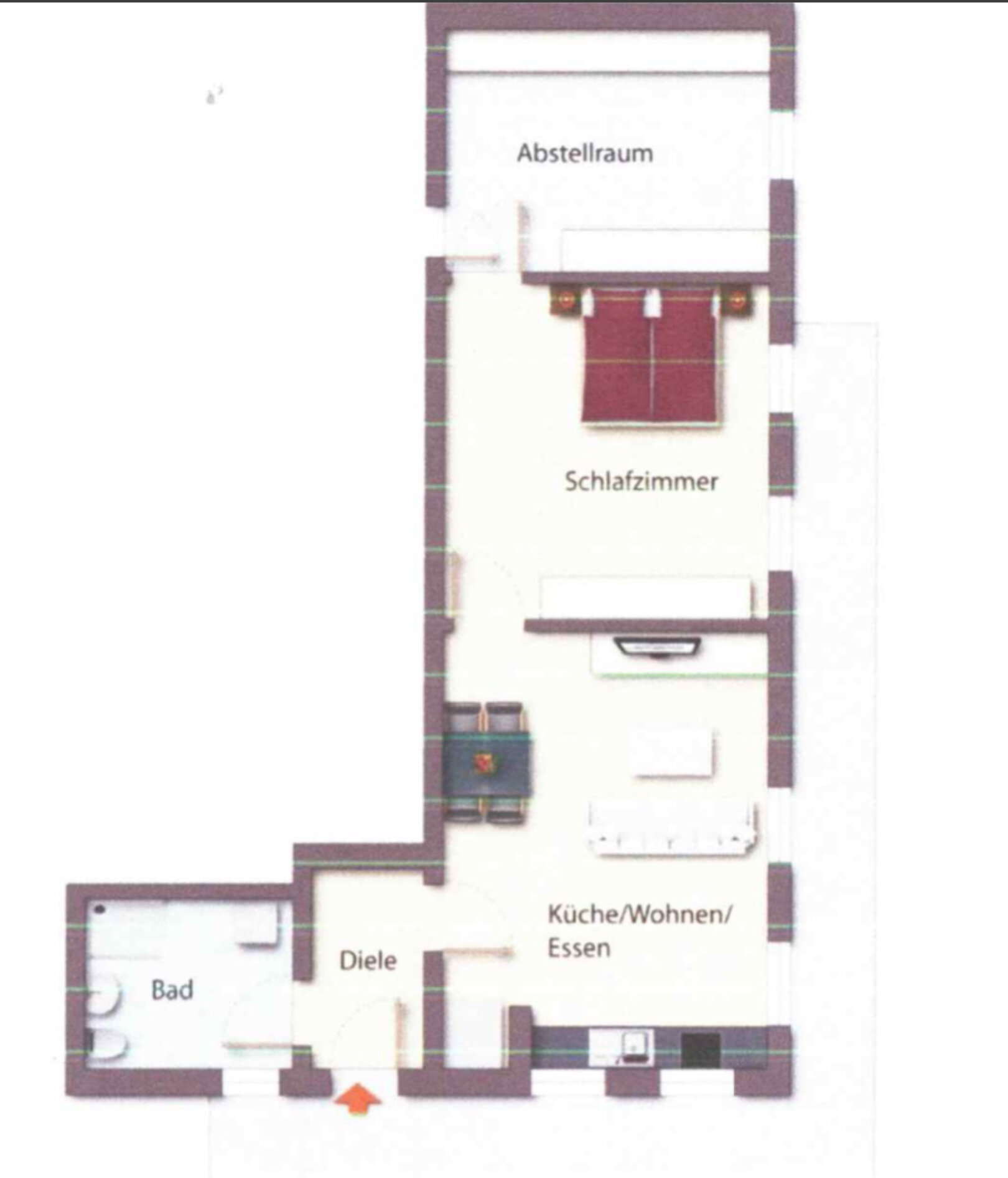 Wohnung zur Miete 580 € 2 Zimmer 61 m²<br/>Wohnfläche Karl-Königsdorfer-Str.3 Ichenhausen Ichenhausen 89335