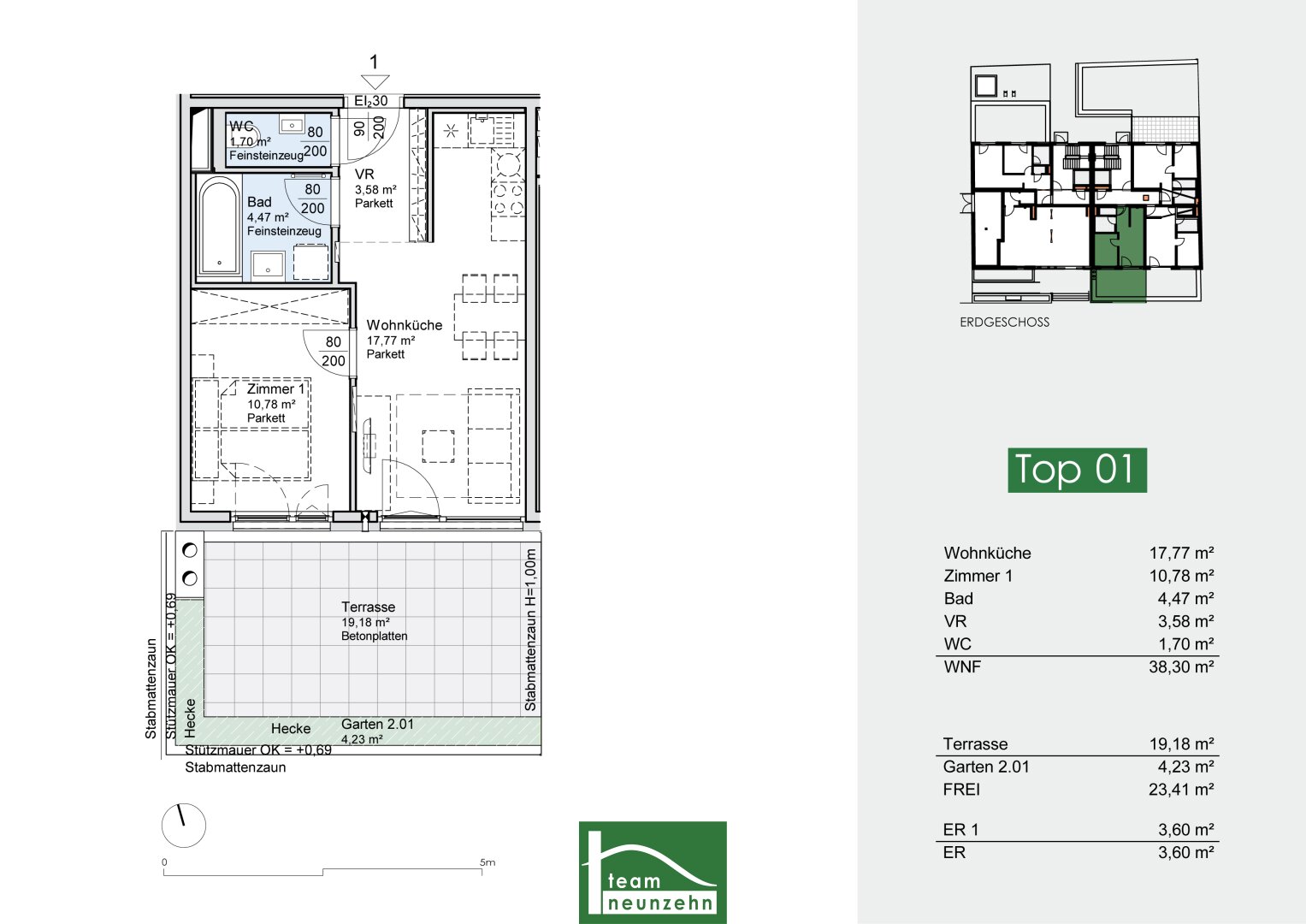 Wohnung zum Kauf provisionsfrei 215.911 € 2 Zimmer 38,8 m²<br/>Wohnfläche EG<br/>Geschoss Gartenheimstraße 45-47 Wien 1220