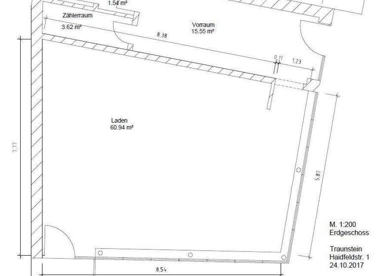 Bürofläche zur Miete provisionsfrei 665 € 1 Zimmer 83 m² Bürofläche Haidfeldstraße 1 Traunstein 83278