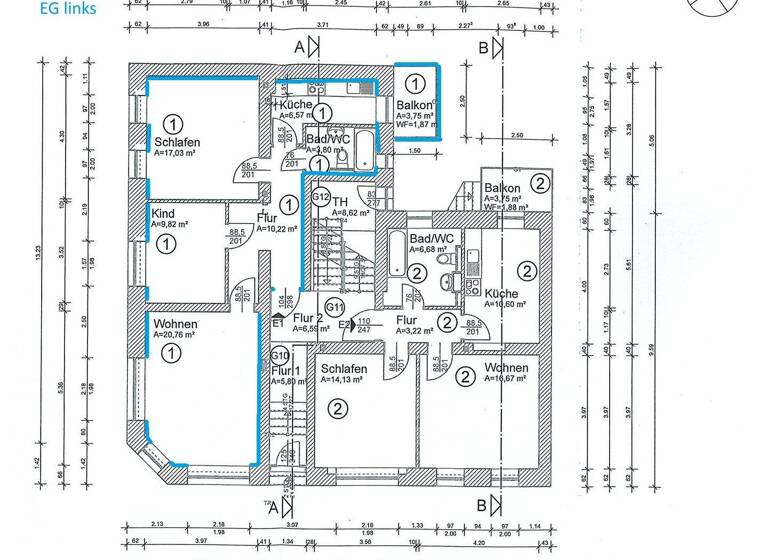 Wohnung zum Kauf 194.000 € 3 Zimmer 70,1 m² EG Kröpeliner Tor-Vorstadt Rostock 18057